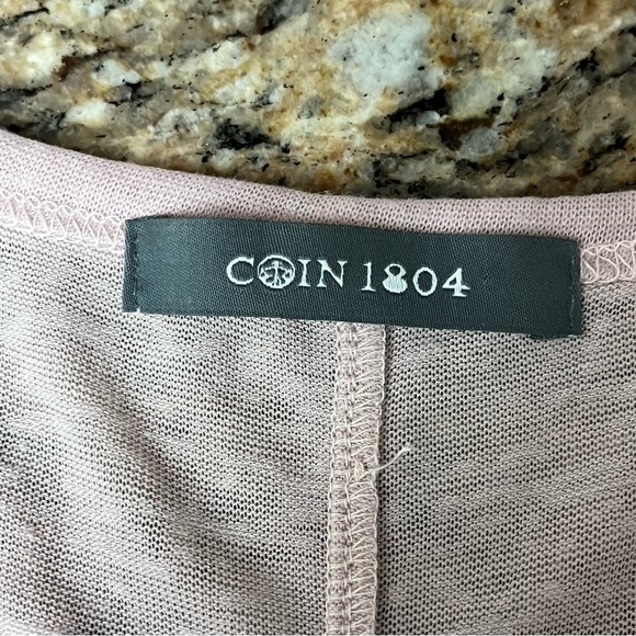 Coin 1804 Pink Sheer Linen Tunic Blouse Lagenlook Coastal Beach Boho Hippie M - Picture 8 of 9